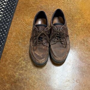 Ecco Sz 11 Waterproof Brown Leather Shoes